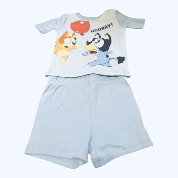 Bluey Crew Neck Short Sleeve 4-pc. Pajama Sets Size 3T Toddler Unisex - Picture 4 of 9